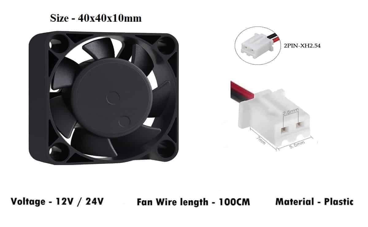 Cooling fan 4010 5V/12V/24V high quality for 3d printer 3 Cooling fan 4010 5V/12V/24V high quality for 3d printer - Image 3