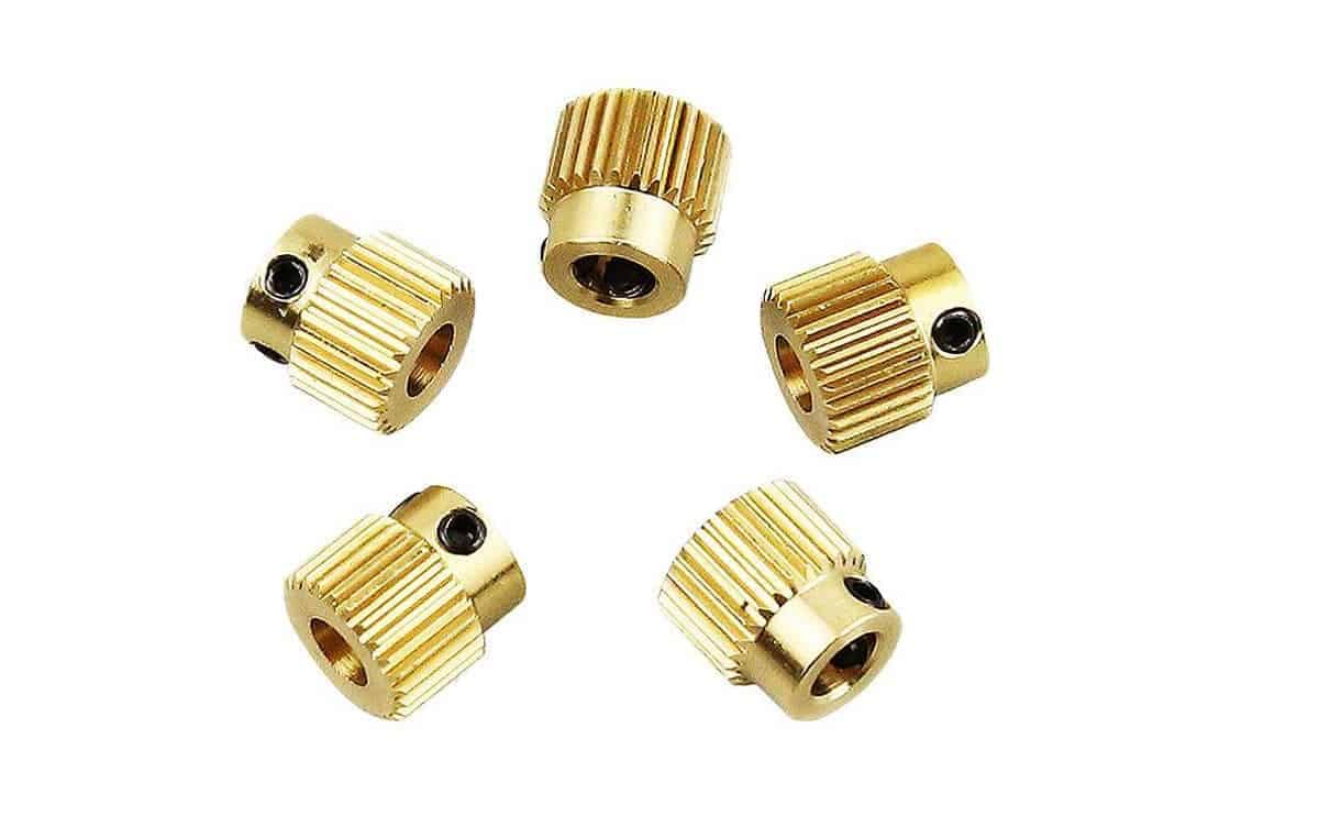 Extruder Gear MK8 26 40 Teeth Brass High Precision for 3D Printer 4 Extruder Gear MK8 26 40 Teeth Brass High Precision for 3D Printer - Image 4