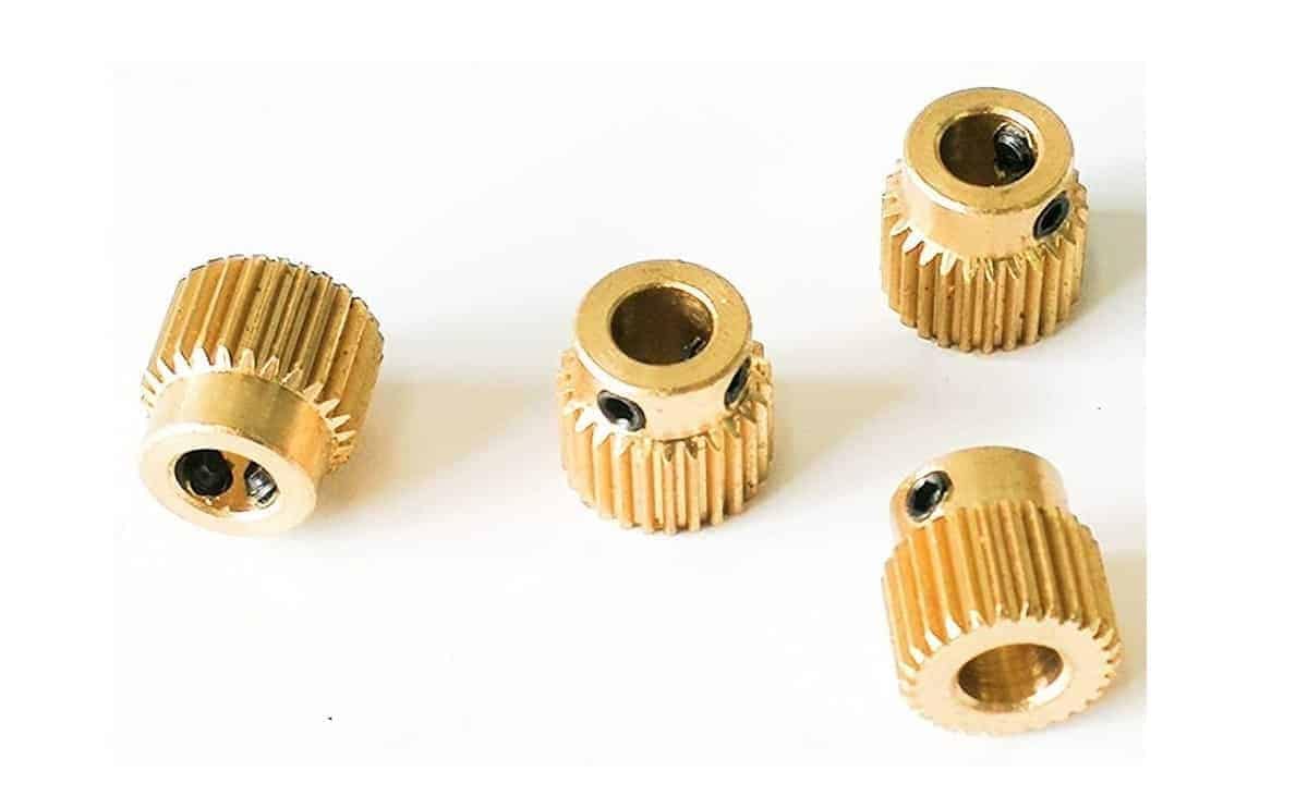 Extruder Gear MK8 26 40 Teeth Brass High Precision for 3D Printer 2 Extruder Gear MK8 26 40 Teeth Brass High Precision for 3D Printer - Image 2