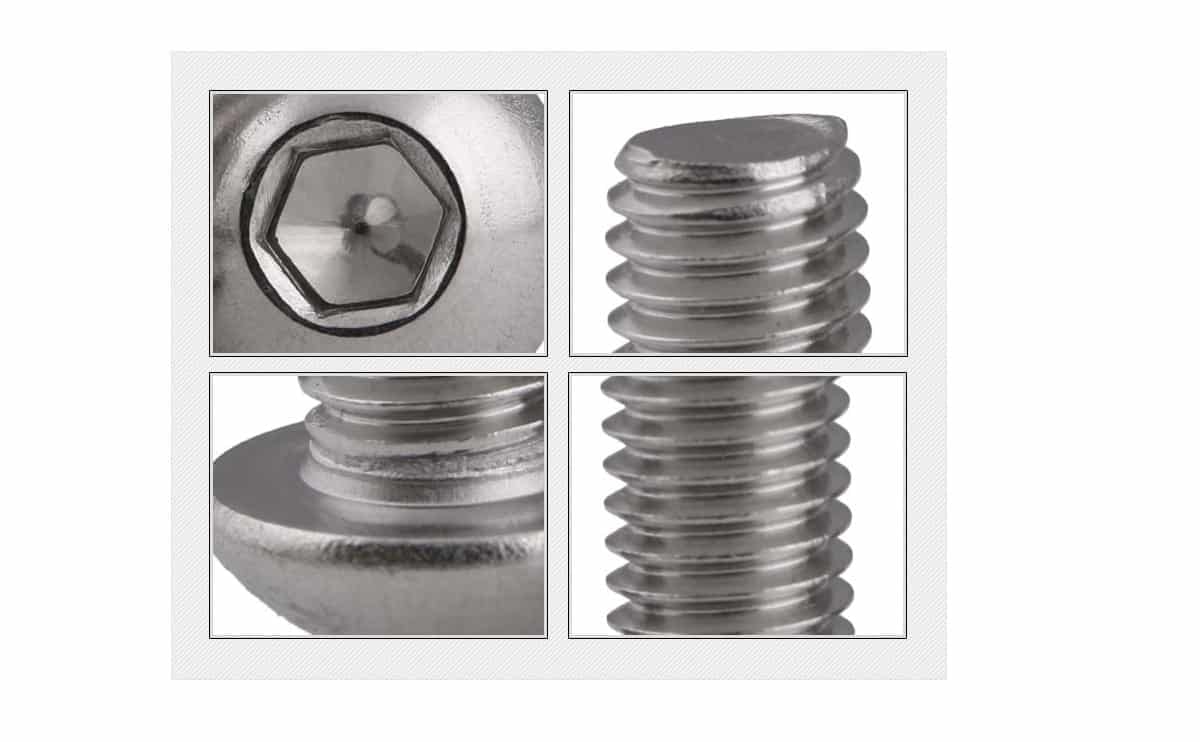 Buttonhead bolt SS M3 M4 and M5 improved high quality fasteners for 3d printer machine 3 Buttonhead bolt SS M3 M4 and M5 improved high quality fasteners for 3d printer machine - Image 3
