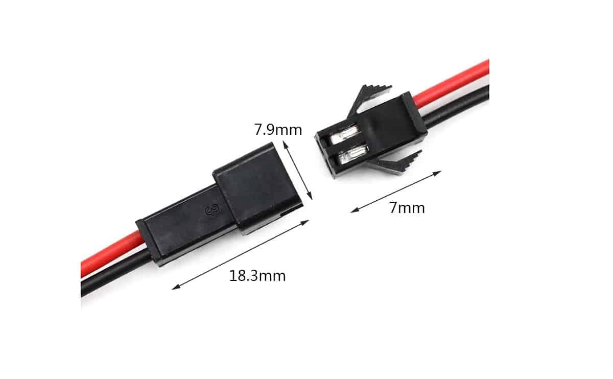 JST SM 2 Pin and 3 Pin Connector Wire Pair Male And Female 0.25m 0.5m 3 JST SM 2 Pin and 3 Pin Connector Wire Pair Male And Female 0.25m 0.5m - Image 3
