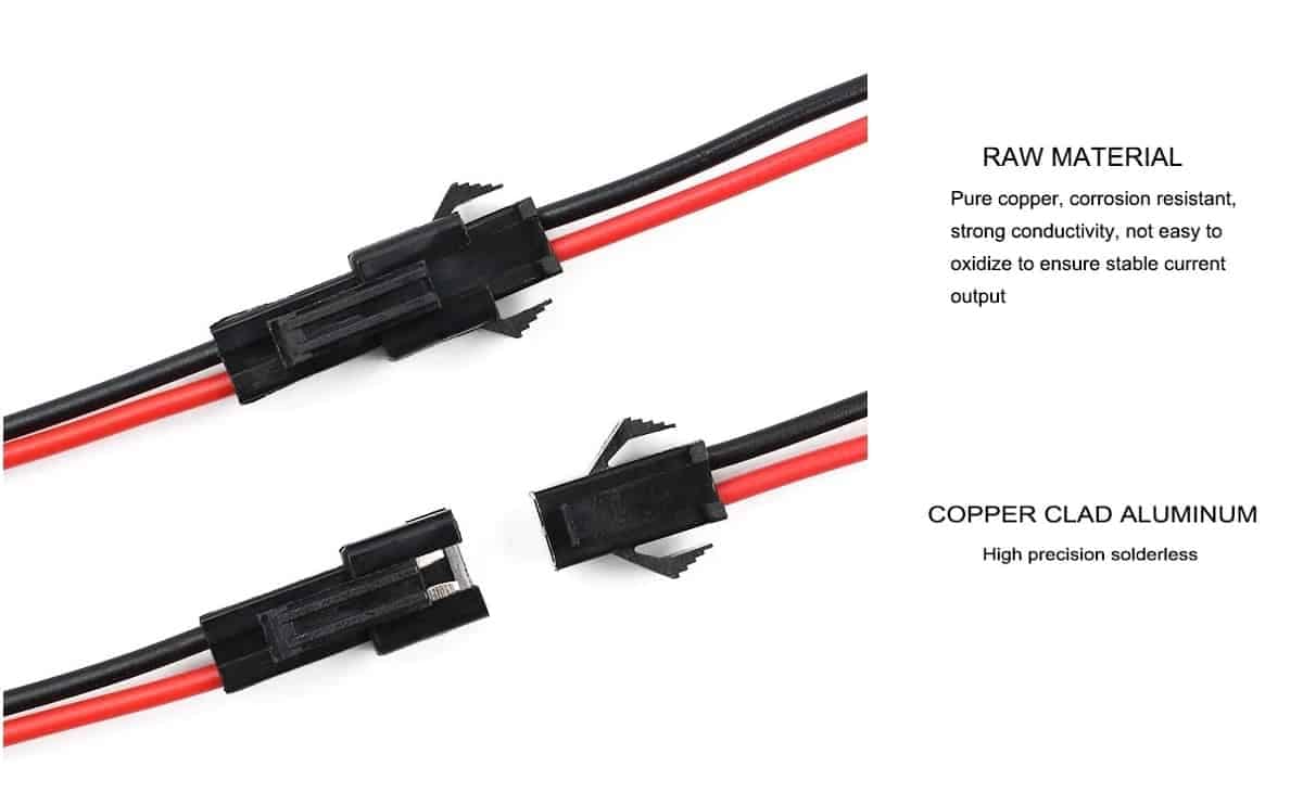 JST SM 2 Pin and 3 Pin Connector Wire Pair Male And Female 0.25m 0.5m 4 JST SM 2 Pin and 3 Pin Connector Wire Pair Male And Female 0.25m 0.5m - Image 4