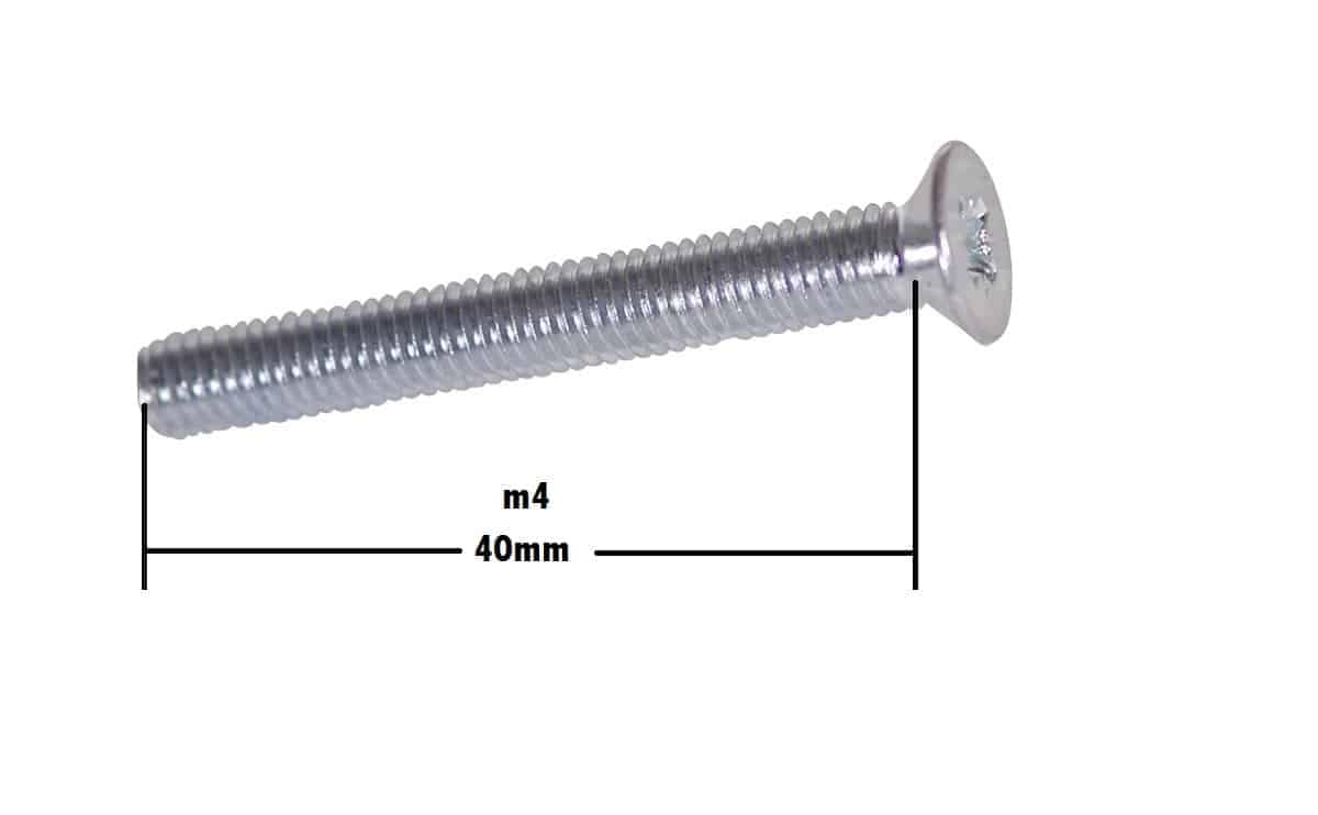SS Countersunk Bed Leveling Screws M3/M4 x 40mm Plus And Minus Head Bolts for 3D Printer 2 SS Countersunk Bed Leveling Screws M3/M4 x 40mm Plus And Minus Head Bolts for 3D Printer - Image 2