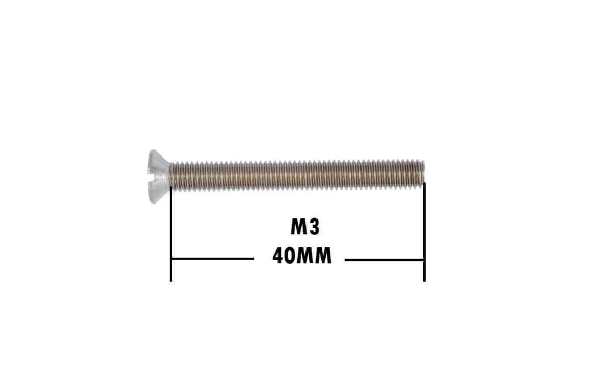 SS Countersunk Bed Leveling Screws M3/M4 x 40mm Plus And Minus Head Bolts for 3D Printer 3 SS Countersunk Bed Leveling Screws M3/M4 x 40mm Plus And Minus Head Bolts for 3D Printer - Image 3