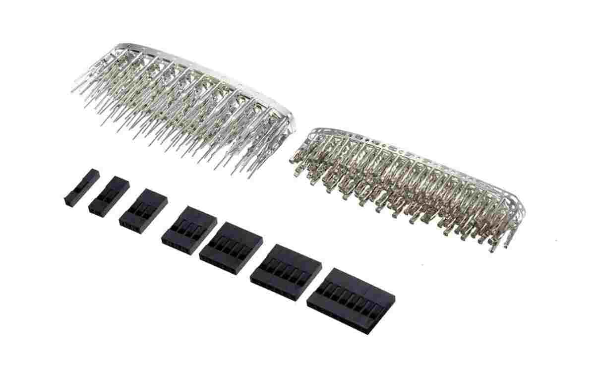DuPont Connector Kit for 3D Printers 2.54mm Pitch 1–4 Pin Housings, Male/Female Crimp Pins, Single‑Row Header + 2m 28AWG Ribbon Cable 3 DuPont Connector Kit for 3D Printers 2.54mm Pitch 1–4 Pin Housings, Male/Female Crimp Pins, Single‑Row Header + 2m 28AWG Ribbon Cable - Image 3
