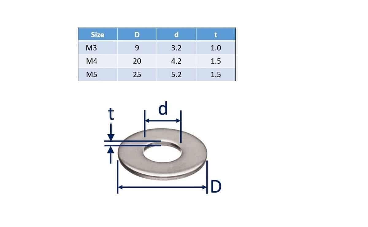 SS Flat Washer well build M3, M4 and M5 ss washers 3 SS Flat Washer well build M3, M4 and M5 ss washers - Image 3