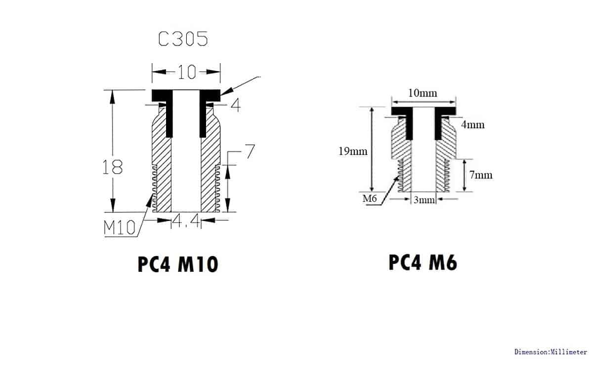 PC4 M10 Pneumatic connector 3D printer extruder 3 PC4 M10 Pneumatic connector 3D printer extruder - Image 3