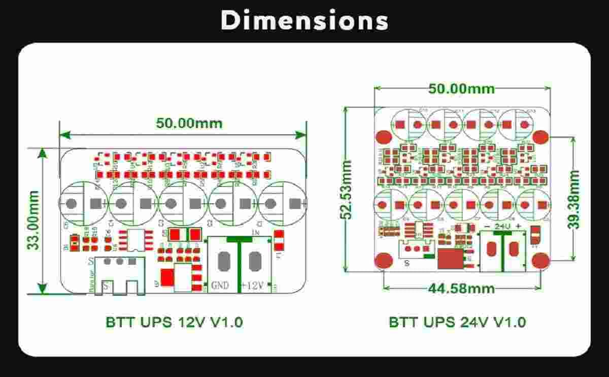 BTT UPS 24V and 12V V1.0 Resume Printing While Power Off Module 4 BTT UPS 24V and 12V V1.0 Resume Printing While Power Off Module - Image 4