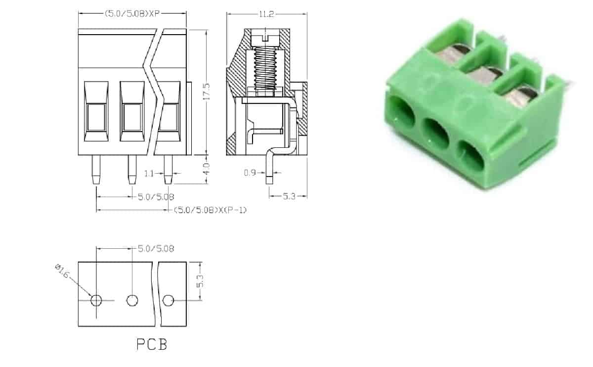 Terminal block 2 pin 3 pin high quality pluggable screw terminal block 3 Terminal block 2 pin 3 pin high quality pluggable screw terminal block - Image 3
