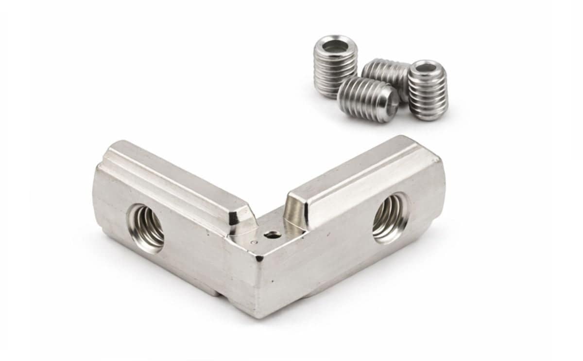 Aluminium connector Interior 2020 Connector L-Shape 90 Degree for aluminum extrusion profiles 1 aluminium connector