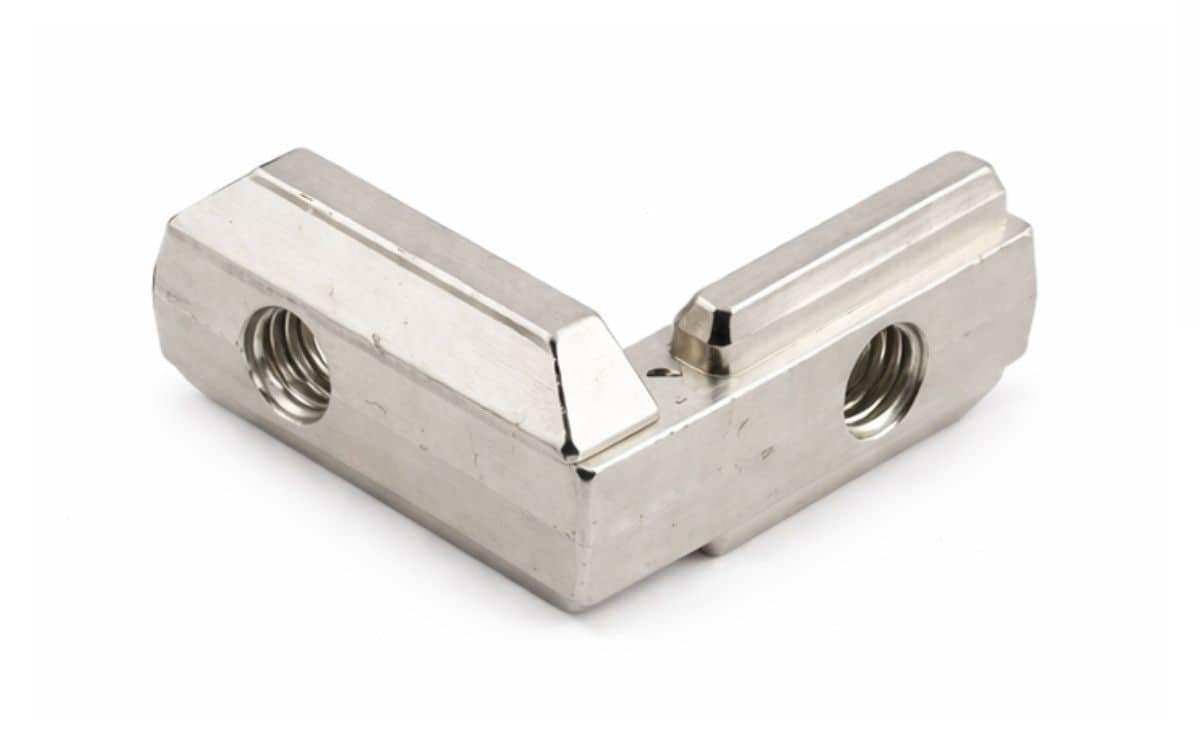 Aluminium connector Interior 2020 Connector L-Shape 90 Degree for aluminum extrusion profiles 3 aluminium connector