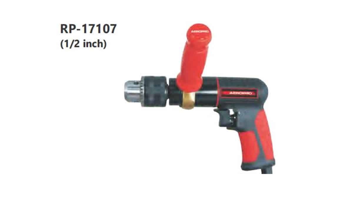 Professional Pneumatic Tools 1/2" AIR REVERSIBLE DRILL RP-17107 1 Professional Pneumatic Tools 1/2" AIR REVERSIBLE DRILL RP-17107