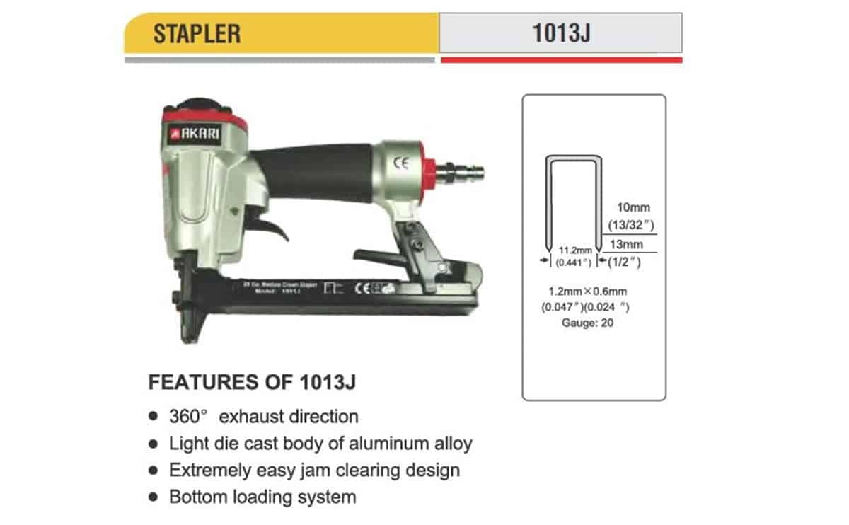 Professional Pneumatic Tools - STAPLER 1013J 1 Professional Pneumatic Tools - STAPLER 1013J