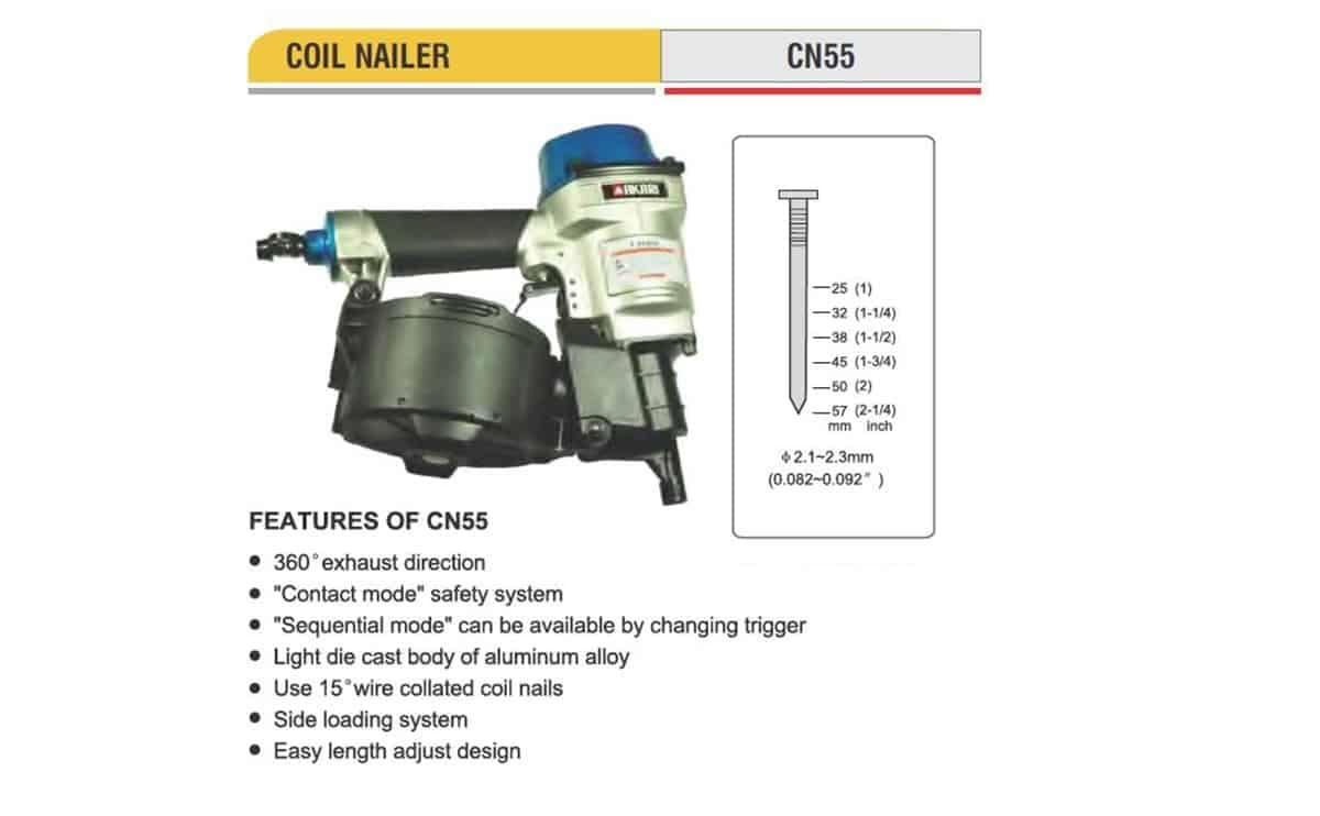 Professional Pneumatic Tools - COIL NAILER 1 Professional Pneumatic Tools - COIL NAILER