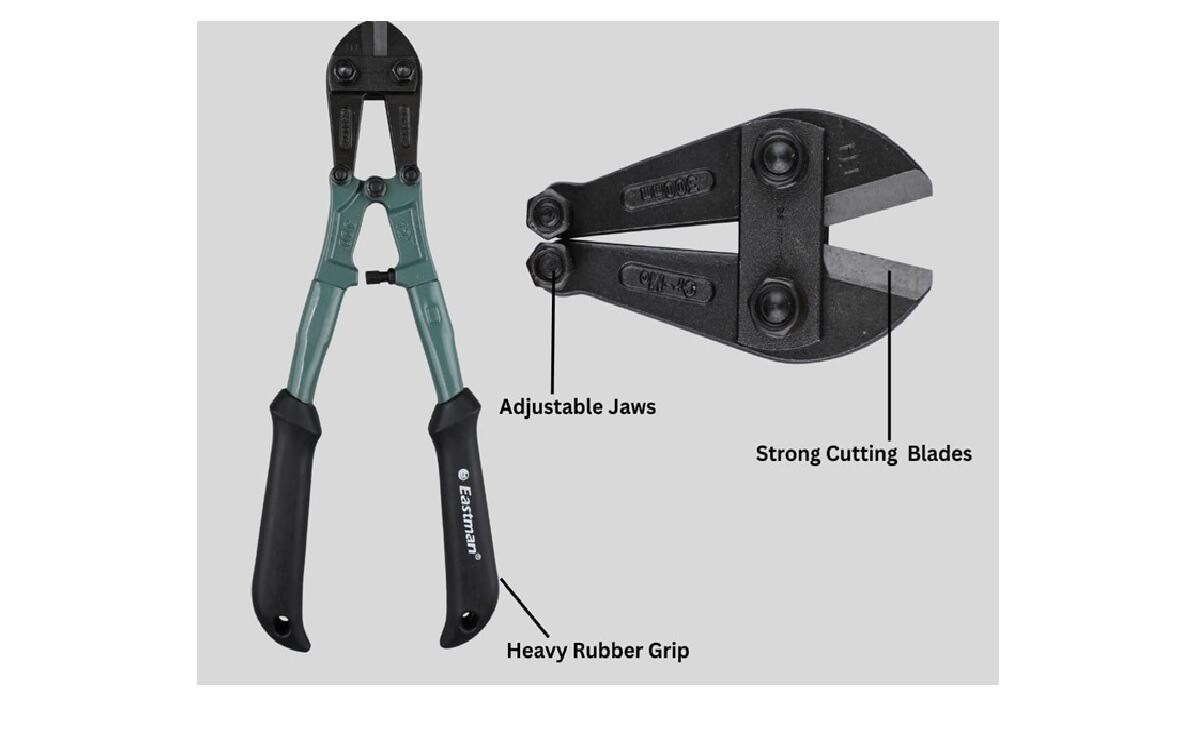 Bolt cutter with molybdenum steel blades eastman brand to cutting bolts, chains, padlocks, rebar and wire mesh 4 Bolt cutter with molybdenum steel blades eastman brand to cutting bolts, chains, padlocks, rebar and wire mesh - Image 4