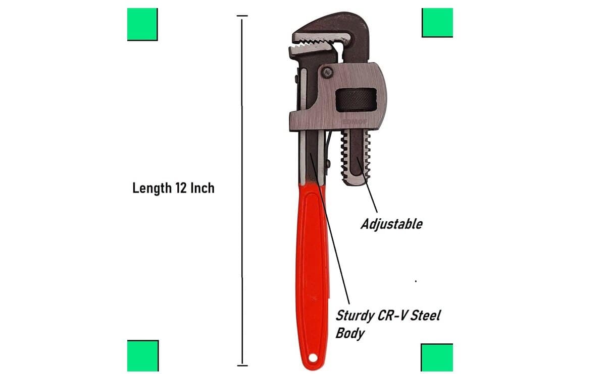 Pipe wrench spanner drop forged duly hardened And tempered jaws carbon steel adjustable wrench 5 Pipe wrench spanner drop forged duly hardened And tempered jaws carbon steel adjustable wrench - Image 5