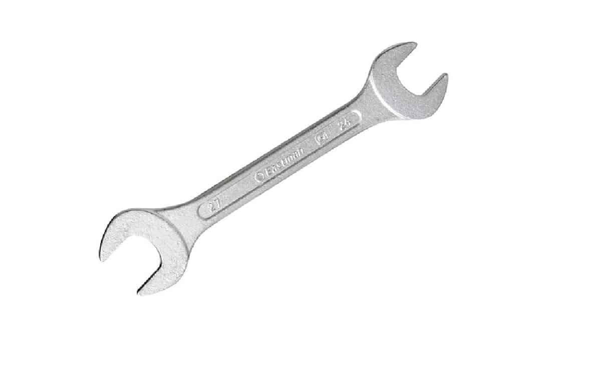 Open spanner head double open end chrome vanadium steel DOE jaw spanners for automobile, mechanical, home appliances 1 Open spanner head