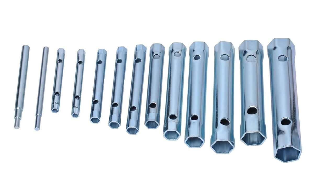 Tubular spanner wrench carbon steel chrome vanadium coated for automobile and mechanical applications 2 Tubular spanner wrench carbon steel chrome vanadium coated for automobile and mechanical applications - Image 2