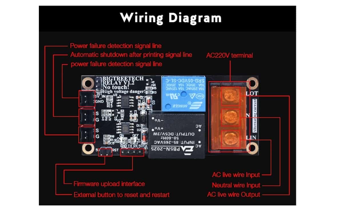 Bigtreetech relay module V1.2 automatic shutdown module for 3D printer parts 3 Bigtreetech relay module V1.2 automatic shutdown module for 3D printer parts - Image 3