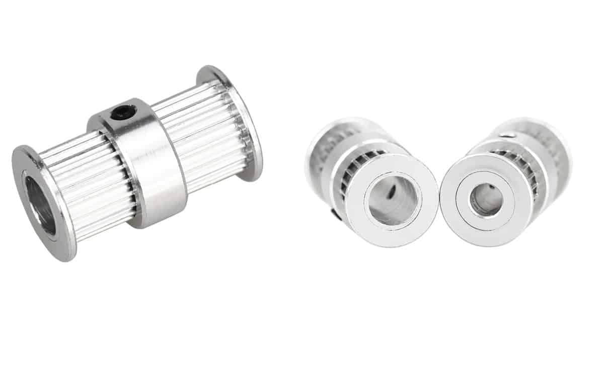 V belt pulley timing double head pulley for motor shaft 20 Tooth 5mm Bore For 6mm Belt for 3d printer pulley - Image 3