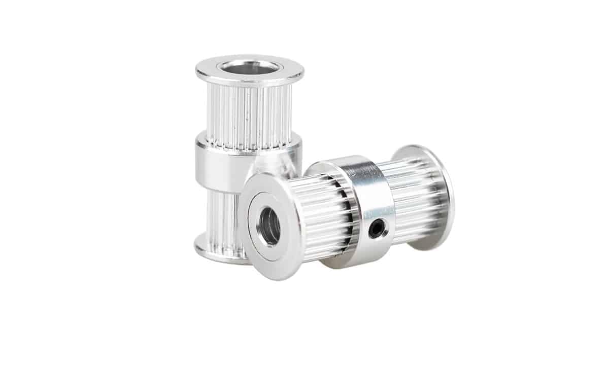 V belt pulley timing double head pulley for motor shaft 20 Tooth 5mm Bore For 6mm Belt for 3d printer pulley - Image 2