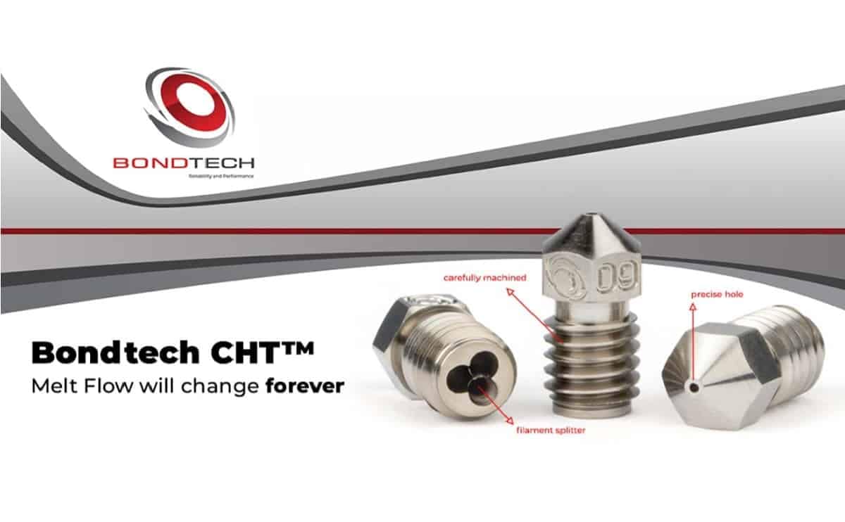 Bondtech MK8 CHT Nozzle Coated Brass Nozzle for 3D Printer Extruder 2 Bondtech MK8 CHT Nozzle Coated Brass Nozzle for 3D Printer Extruder - Image 2