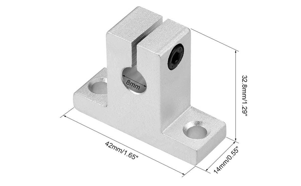 SK8 8mm Linear Bearing Rail Support for 3D Printer XYZ Shaft Table CNC Router 3 SK8 8mm Linear Bearing Rail Support for 3D Printer XYZ Shaft Table CNC Router - Image 3