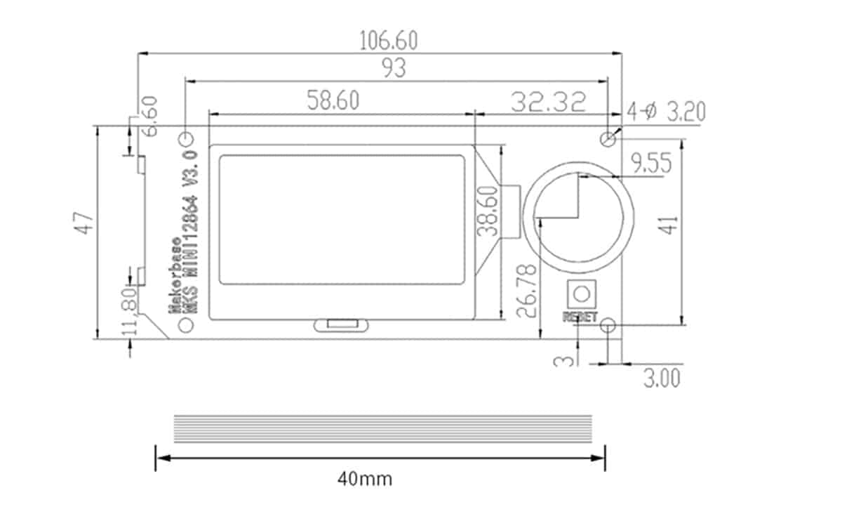 Makerbase MKS mini 12864 V3 for 3D printer parts 3 Makerbase MKS mini 12864 V3 for 3D printer parts - Image 3