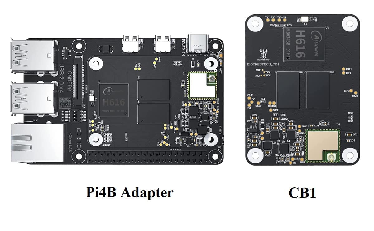 BIGTREETECH PI4B Adapter V1.0 for CB1/CM4 Klipper Linux SBC Kit 1 PI4B adapter