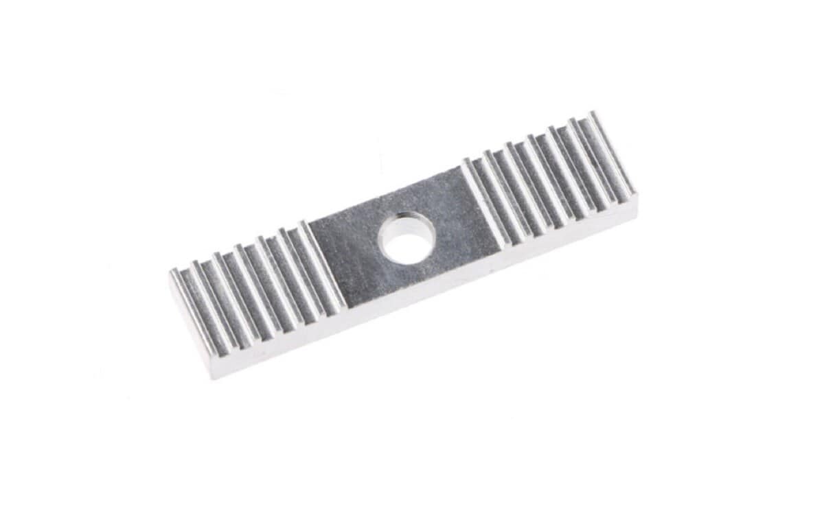 GT2 clamp timing belt aluminum gear clamp mounting block tooth pitch 2mm clamp fixed clip 9x40mm 1 GT2 clamp