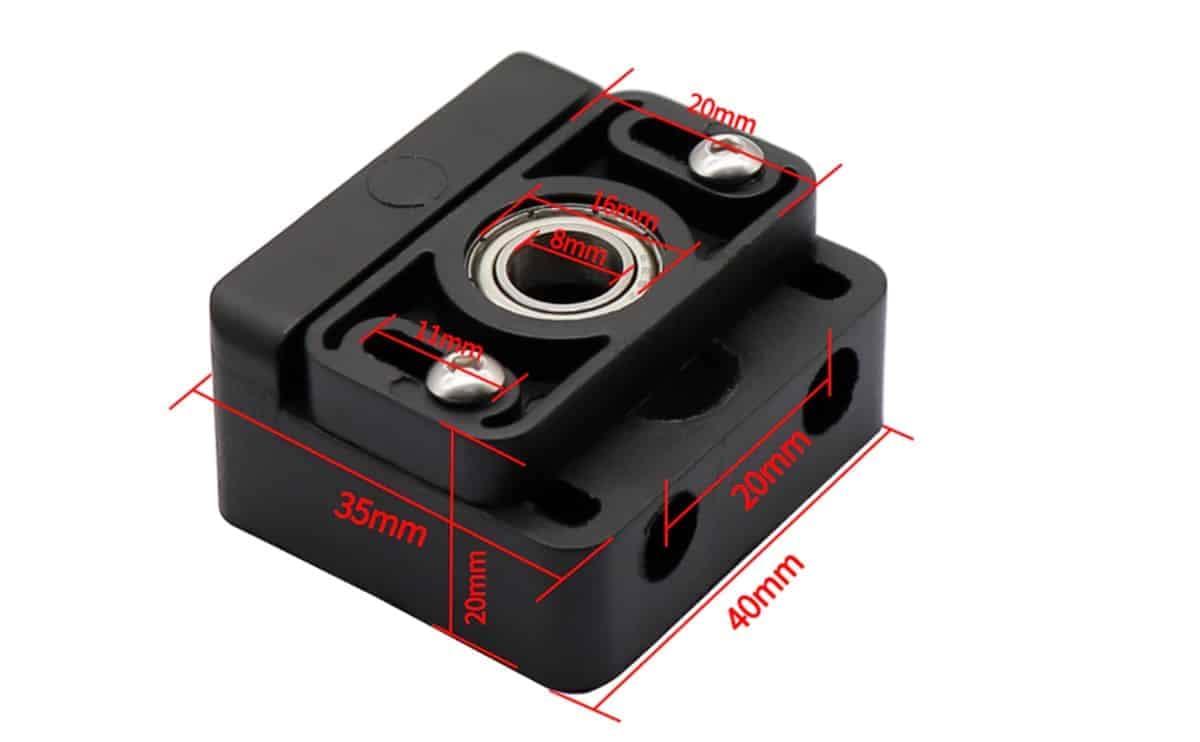 T8 Lead Screw Fixing Block Z Axis Screw Holder for 3D Printer Ender 3 CR 10 3 T8 Lead Screw Fixing Block Z Axis Screw Holder for 3D Printer Ender 3 CR 10 - Image 3