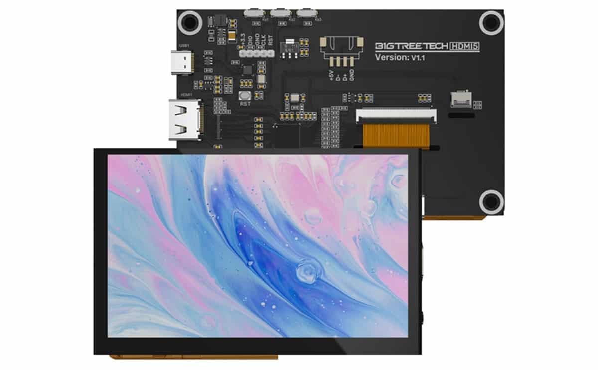 BIGTREETECH HDMI5 V1.1 display/ HDMI7 V1.2 display for 3D printer machine and automation 2 BIGTREETECH HDMI5 V1.1 display/ HDMI7 V1.2 display for 3D printer machine and automation - Image 2