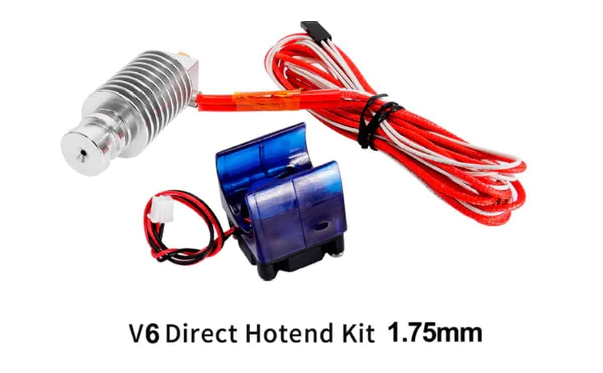 E3D V6 J-head hotend kit 12v/24v Direct 1.75mm 3d printer hot end extruder improved metal version for 3d printer 1 E3D V6 J-head