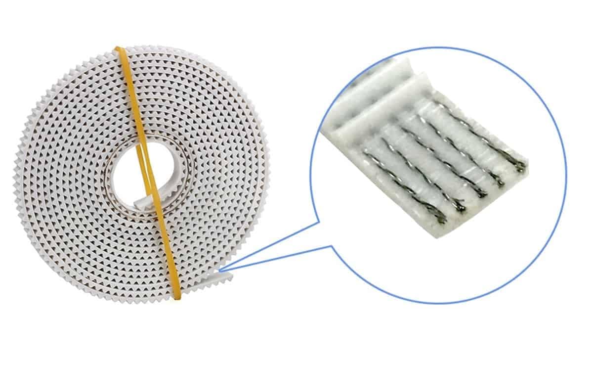 PU Timing Belt GT2 6mm White Color Open Loop Timing Belt with Steel Core for 3D Printer 2 PU Timing Belt GT2 6mm White Color Open Loop Timing Belt with Steel Core for 3D Printer - Image 2