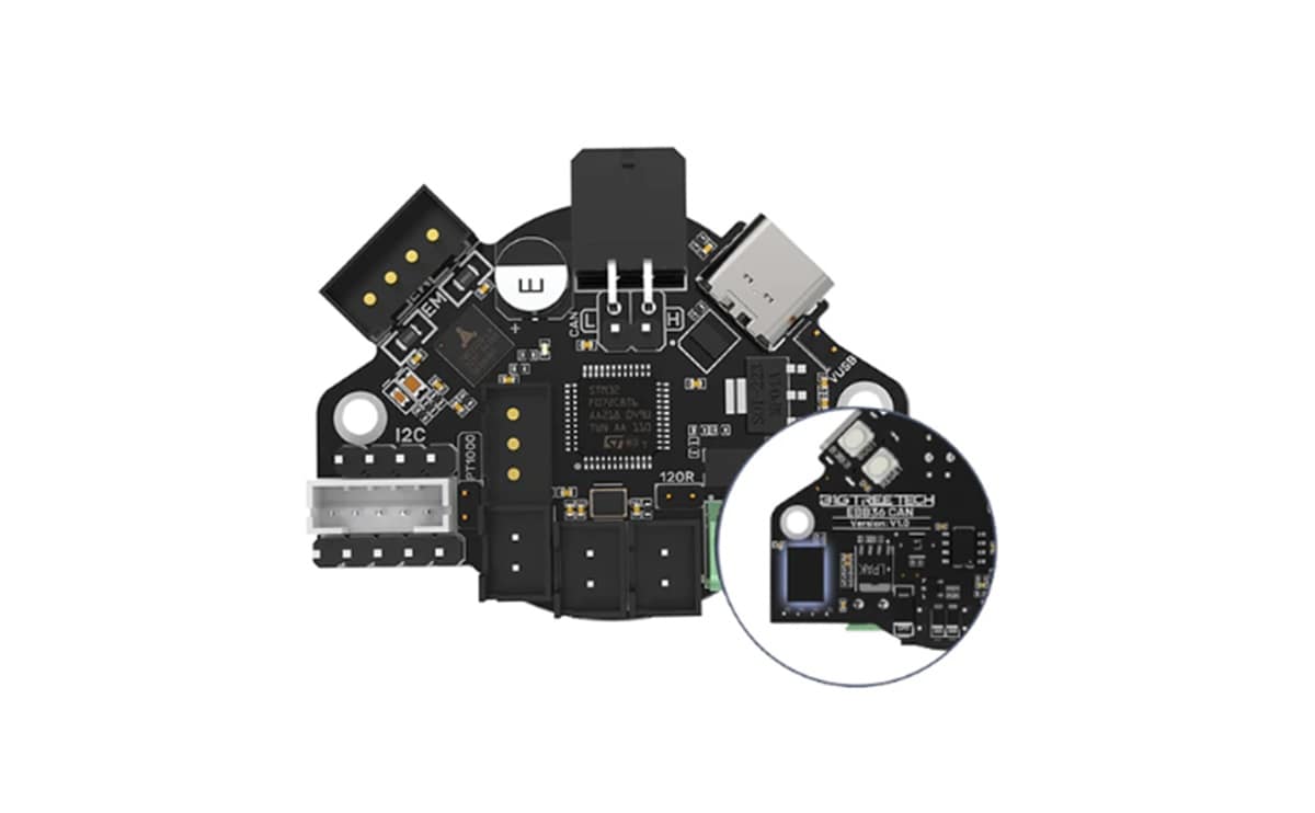 Bigtreetech EBB36 Canbus V1.2/ Bigtreetech U2C V2.1 klipper expansion device for 3d printer 1 Bigtreetech EBB36 Canbus
