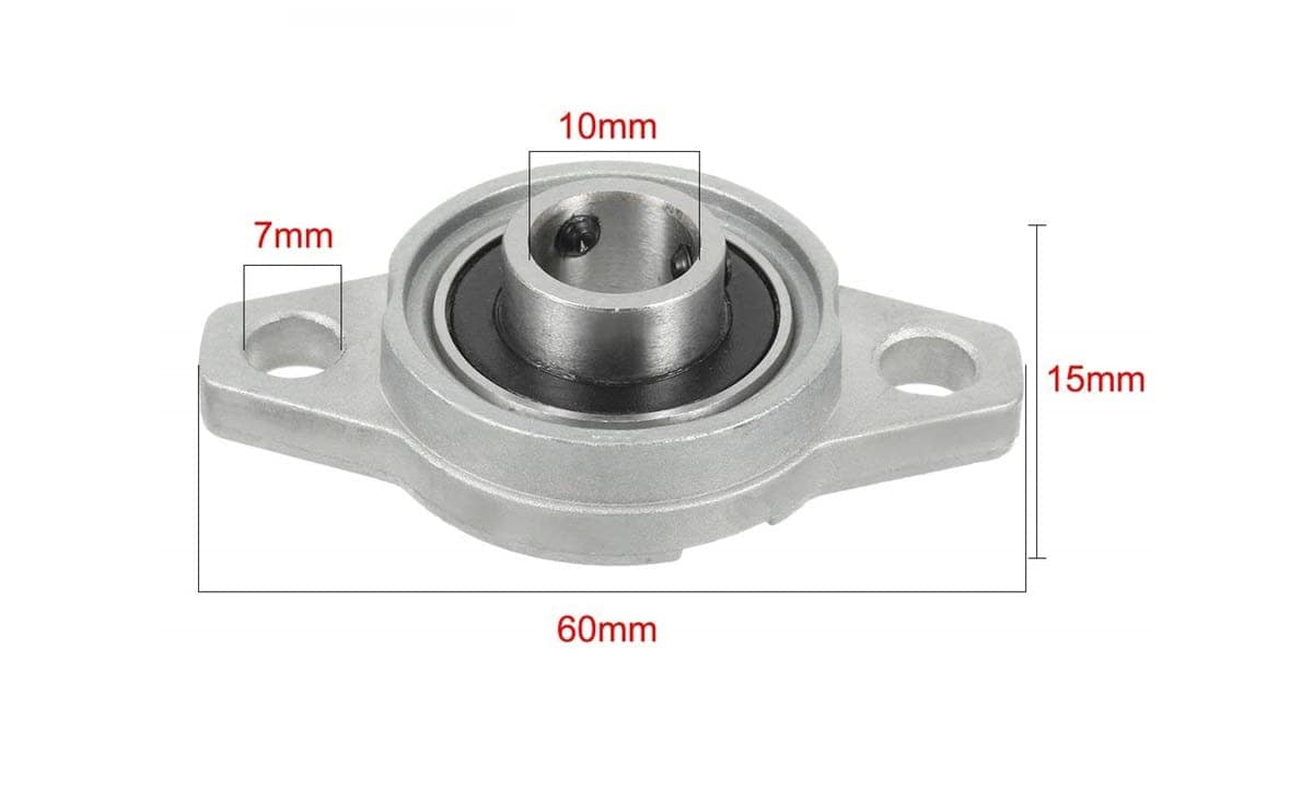 KFL000 bearing 10mm inner diameter high quality zinc alloy pillow block flange bearing 3 KFL000 bearing 10mm inner diameter high quality zinc alloy pillow block flange bearing - Image 3
