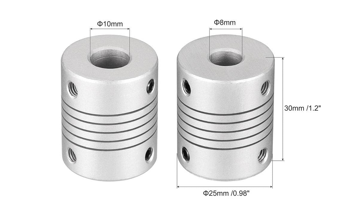 Flexible Coupling 8x10mm Flexible Shaft Coupling for Motor 2 Flexible Coupling 8x10mm Flexible Shaft Coupling for Motor - Image 2