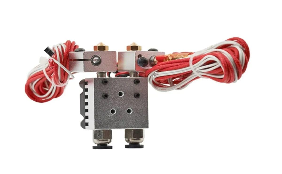 Chimera Dual Hotend 2 in 2 Out Double Head Print Hotend for 3D Printer 4 Chimera Dual Hotend 2 in 2 Out Double Head Print Hotend for 3D Printer - Image 4
