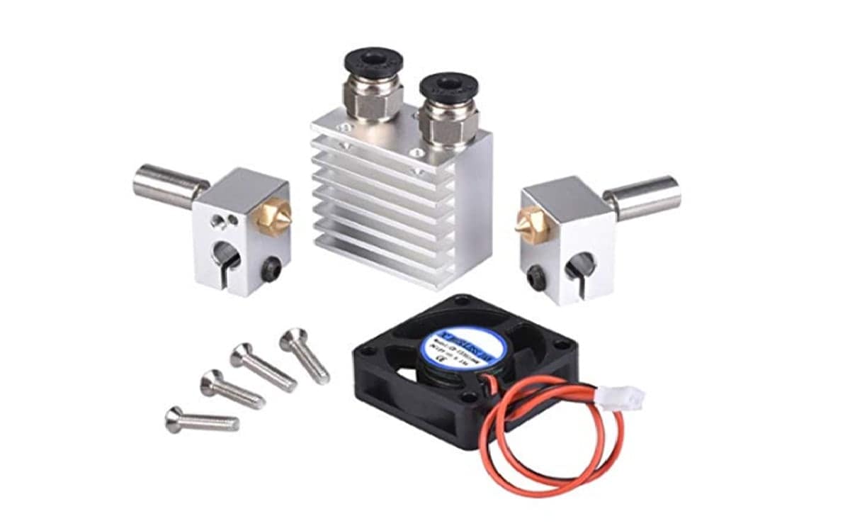 Chimera Dual Hotend 2 in 2 Out Double Head Print Hotend for 3D Printer 3 Chimera dual hotend
