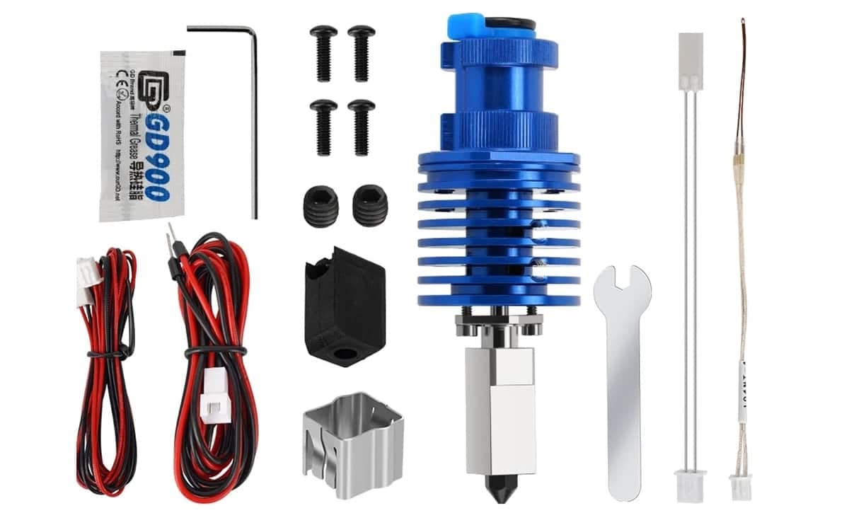 Bambu Lab V6 hotend kit V6 2.0 Upgrade 24V 48W Up to 300°C Fast Heating Anti Leak Integrated Heat Break (Clone) 1 Bambu Lab V6 hotend kit
