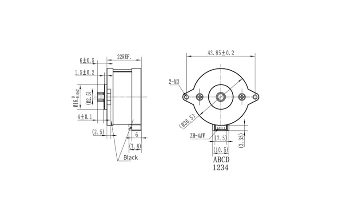 Nema14 Stepper Motor 36MM Round Motor Nema 14 Motor with 1m Wire For 3D Printer 3 Nema 14