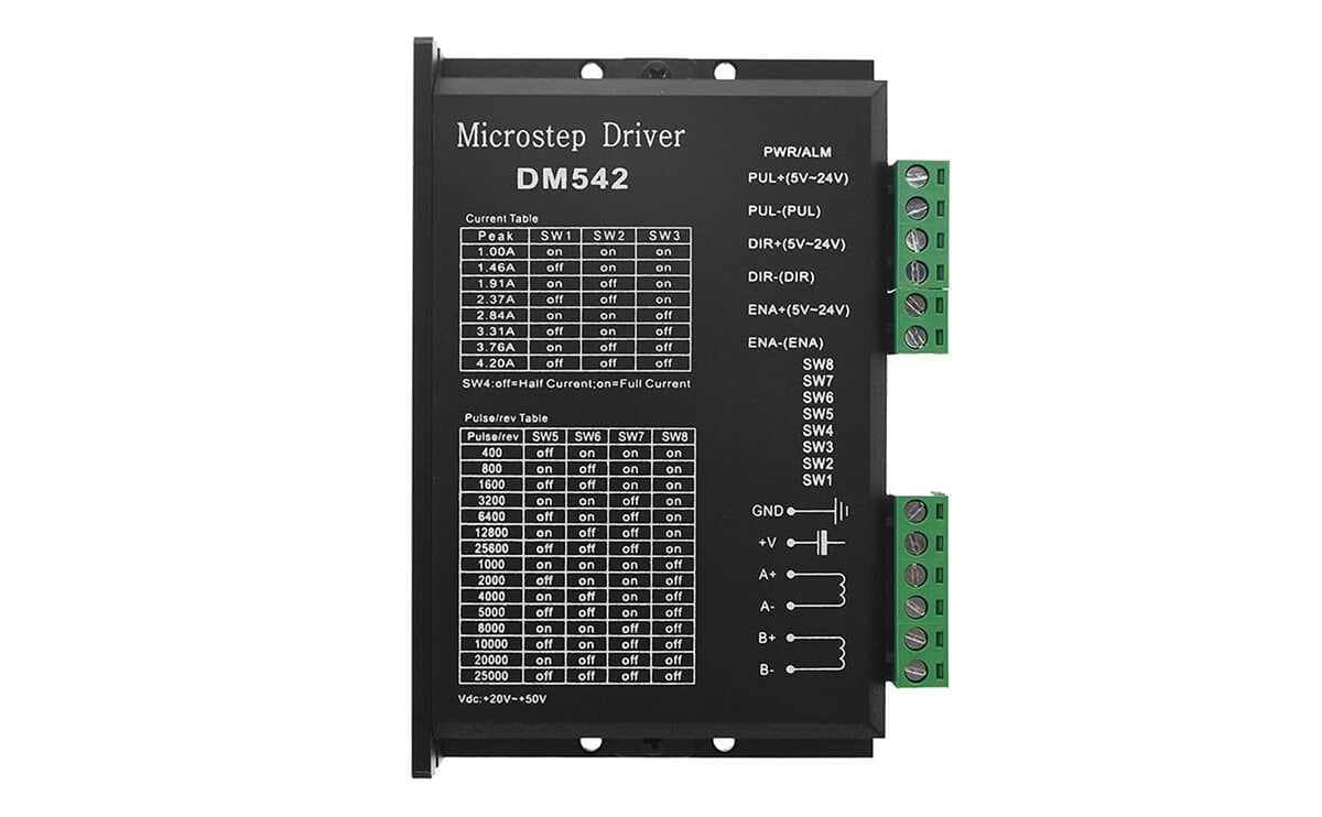 Driver DM542 Stepper Motor Controller 2 phase Stepper Driver 20 50V DC Max 4.2A 1 Driver DM542