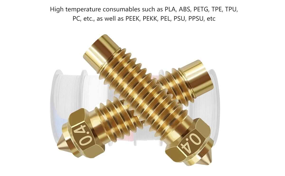 Elegoo neptune 4 max nozzle Nozzle and Neptune 4 Plus Nozzles Size 0.4mm 0.6mm 0.8mm For 3D printer machine 2 Elegoo neptune 4 max nozzle Nozzle and Neptune 4 Plus Nozzles Size 0.4mm 0.6mm 0.8mm For 3D printer machine - Image 2