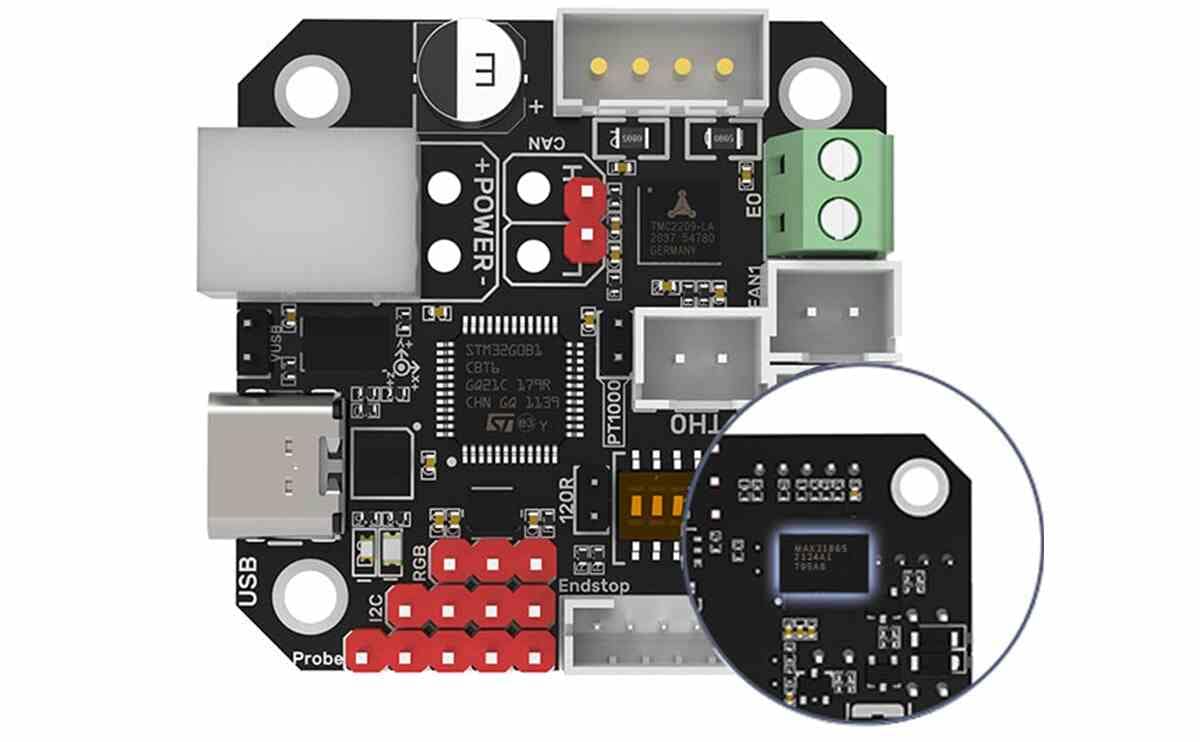 EBB42 CAN Bus with MAX31865 Adapter Board Hot End PCB Board Filament Break Blockage Detection for 42 Stepper Motor 1 EBB42 CAN Bus