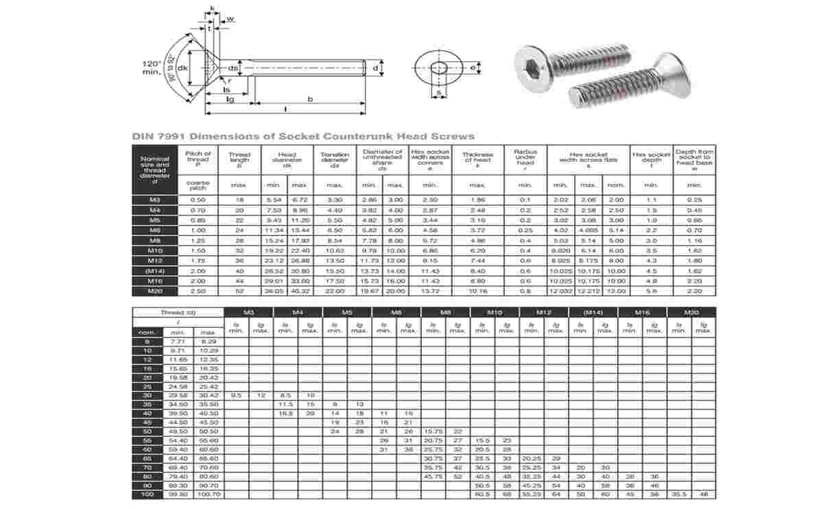 Allen CSK Screw Staniless Steel 3 Allen CSK Screw Staniless Steel - Image 3