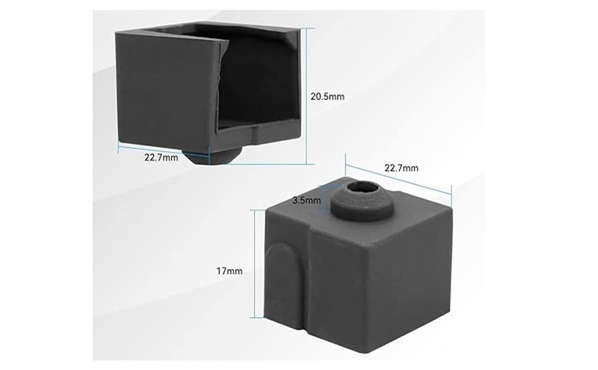Ender3 V3 SE Silicone Sock Black for 3D Printer 5 Ender3 V3 SE Silicone Sock Black for 3D Printer - Image 5