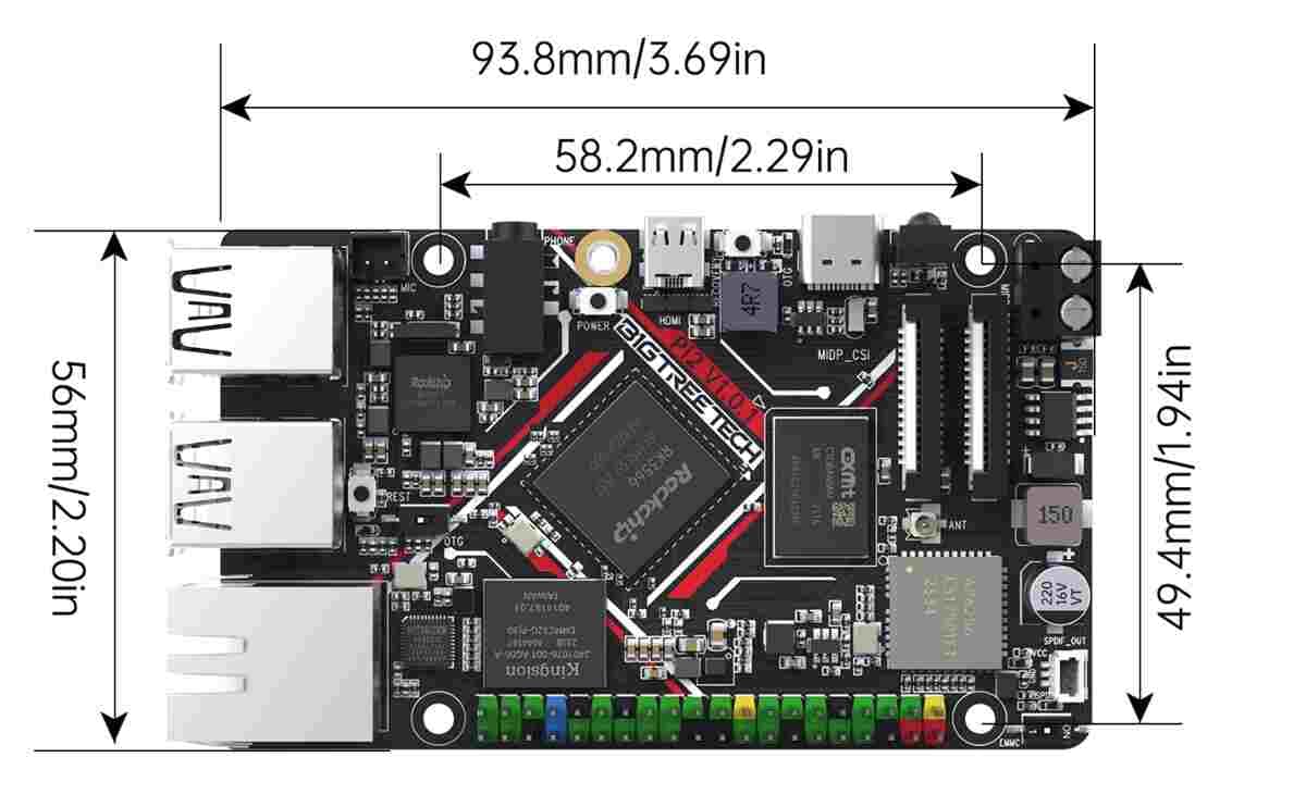 Bigtreetech PI2 klipper board for 3D Printer 3 Bigtreetech PI2 klipper board for 3D Printer - Image 3