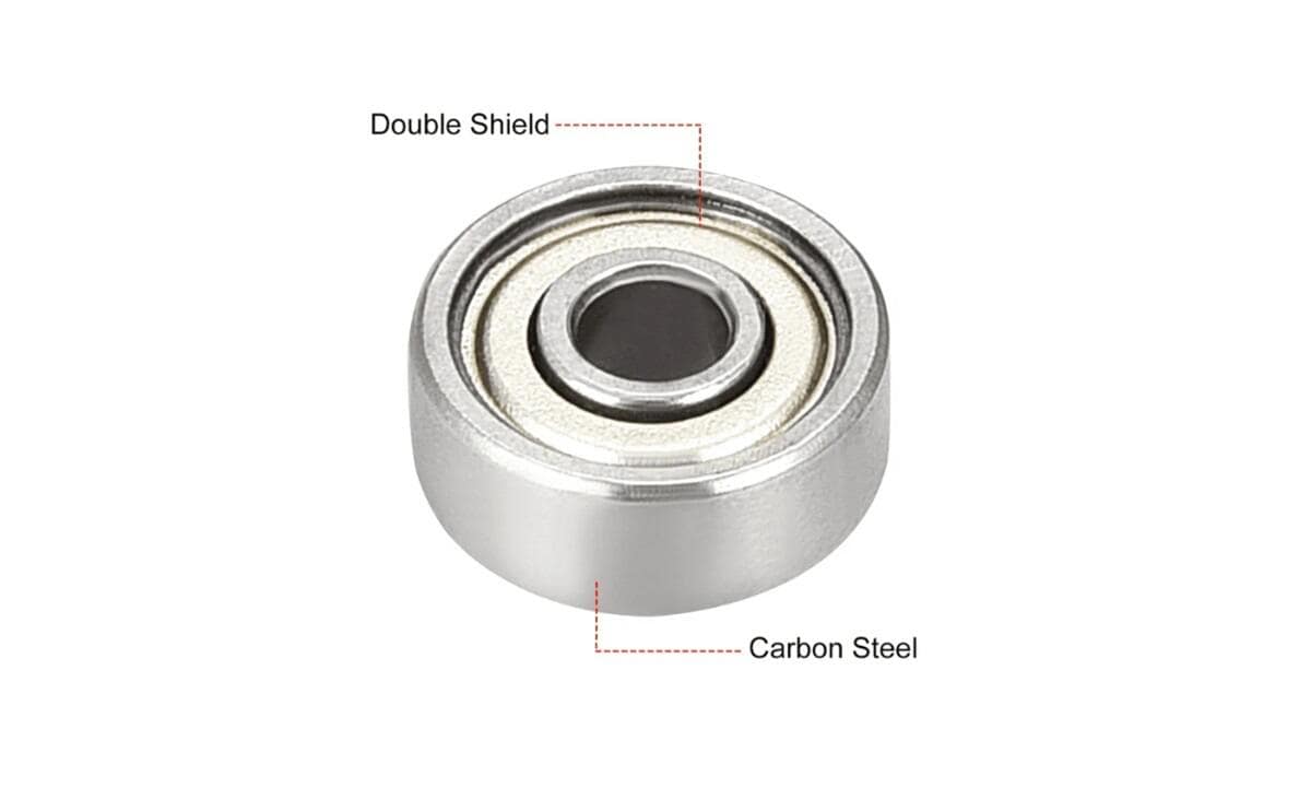 624ZZ Radial Ball Bearing Stainless Steel Shielded Miniature Bearings 624ZZ Dimensions 4x13x5 mm 2 624ZZ Radial Ball Bearing