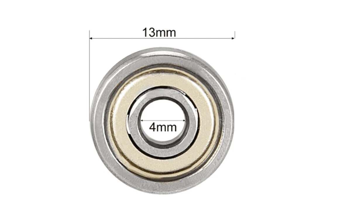 624ZZ Radial Ball Bearing Stainless Steel Shielded Miniature Bearings 624ZZ Dimensions 4x13x5 mm 3 624ZZ Radial Ball Bearing