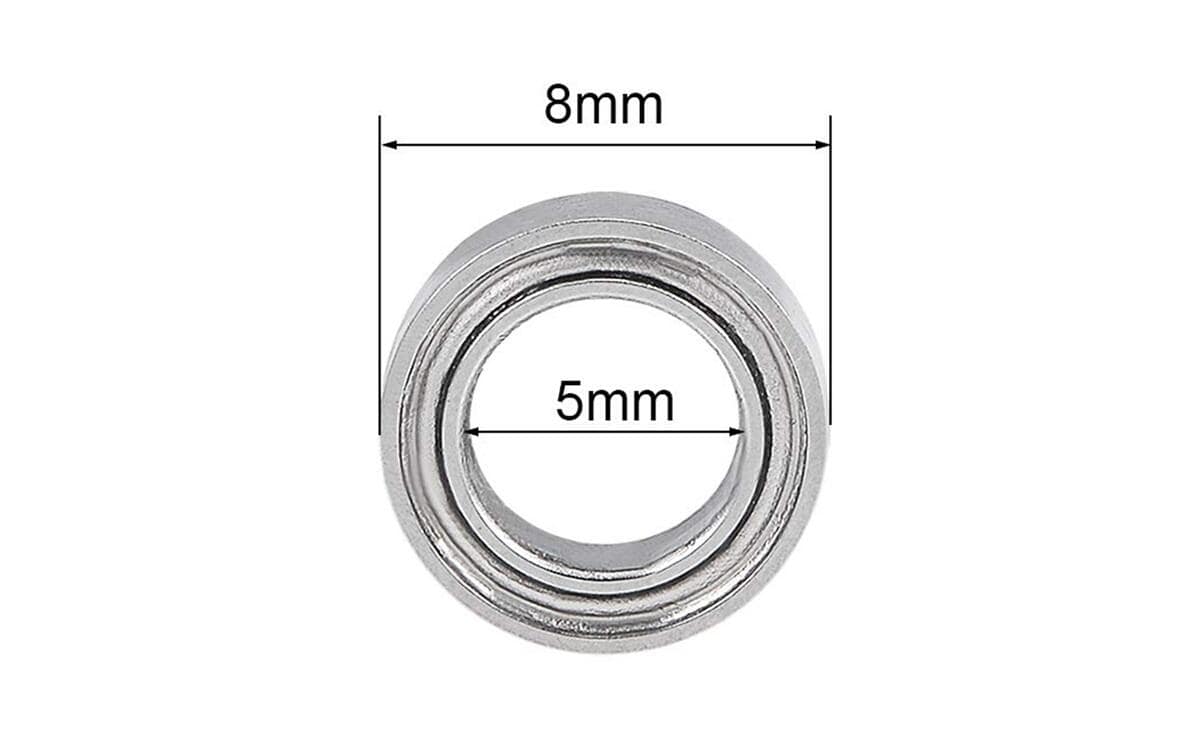 MR85ZZ Miniature Ball Bearing High Precision 5x8x2.5mm Shielded Bearing 3 MR85ZZ Miniature Ball Bearing High Precision 5x8x2.5mm Shielded Bearing - Image 3
